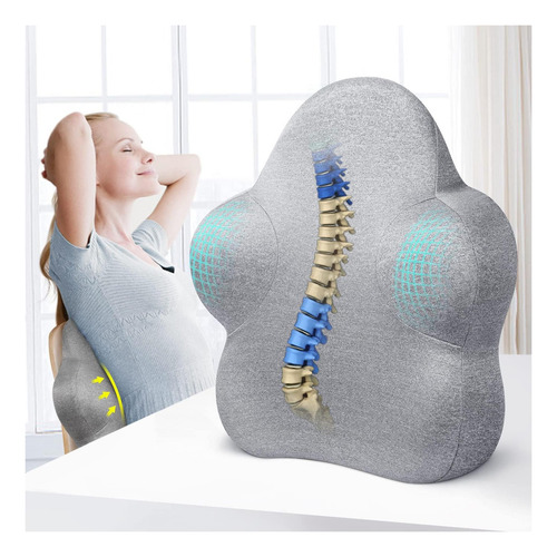 A Almohada De Apoyo Lumbar Para Silla De Oficina, Cojín De