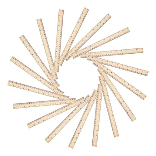 60 Paquetes De Reglas De Madera, 2 Escalas De 30 Cm Y 1...