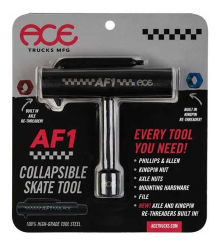 Llave T Skate Aces Premium Con Terraja Para Eje Y Kingping