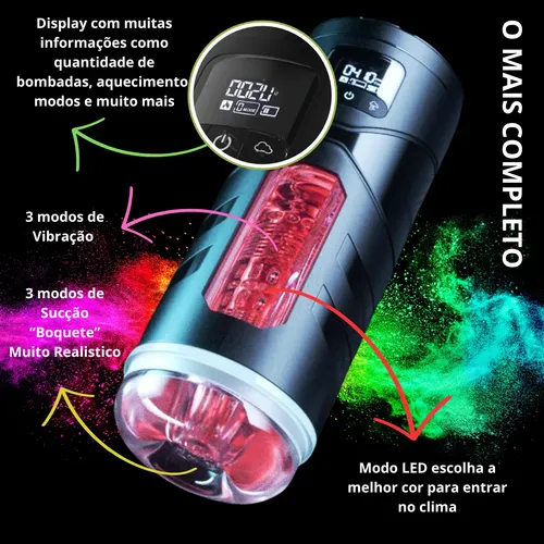 Bubble stays strong 照明 Masturbador Masculino Automático Succión Gimiendo Potente Xk