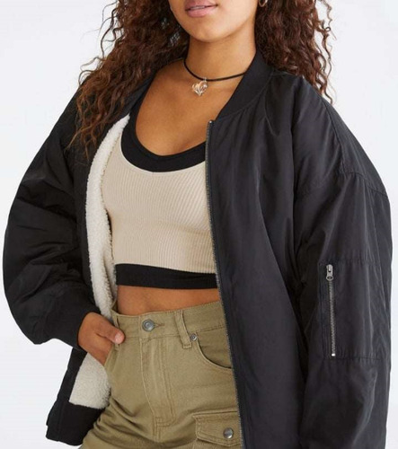 Chamarra Aeropostale Sherpa 9751 Talla Xs De Mujer-c24 (Usado)
