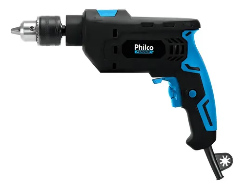 Furadeira Philco Force 3000 Rpm Mandril 13mm 850w Pfu04 Cor Preto Com Detalhes Em Azul