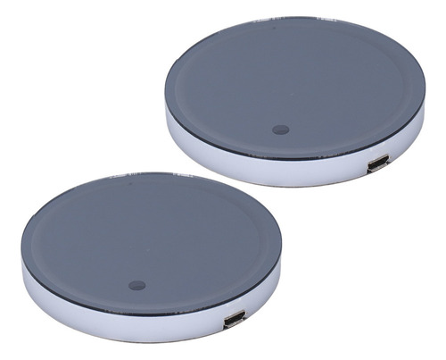 Tapete Para Vasos Con Luz Ambiental Led Para Coche, 2 Unidad