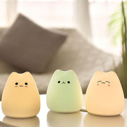 Lámpara Para Dormir R3 Con Forma De Gato, Dibujos Animados,