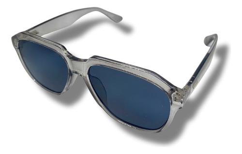 Lentes De Sol Luxy Vision Unisex Con Protección Solar Redondo Negro Gris Gris