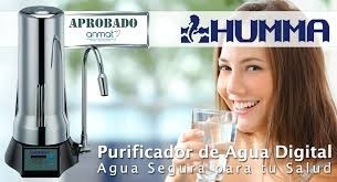 Purificador Agua Humma Digital Cromado Filtro Sobre Mesada +