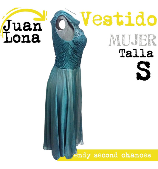 Vestido Largo Aqua Juan Lona. La Segunda Bazar | Meses sin intereses