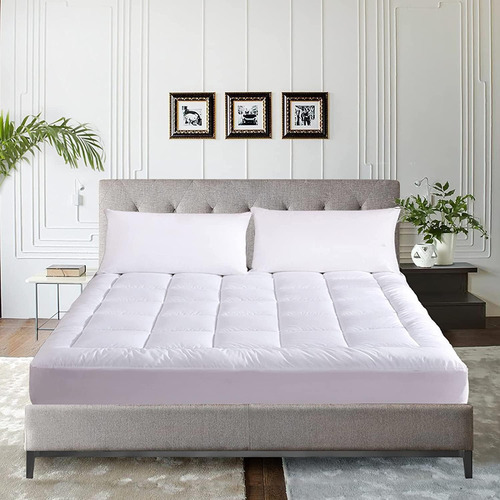 Whatsbedding Protector De Colchón Impermeable De Algodón, Ta
