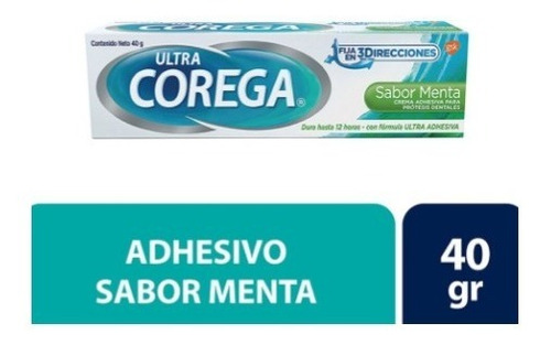 Corega Crema Adhesiva Prótesis Dental Sabor Menta 40 Gr