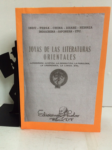 Joyas De Las Literaturas Orientales, Indu, Persa, Ch..pavlov