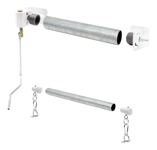 Imagen 1 de 9 de Kit Toldo Cortina Completo Sin Lona 3 Mts Ancho Envio Gratis