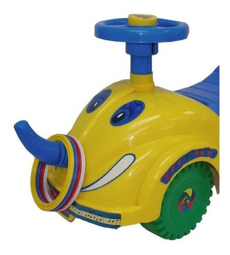 Carro Montable Para Niños Mytek Elefante Color Amarillo Personaje N/a