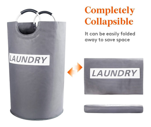 Imagen 4 de 5 de Bolsa Cesto Plegable Para Ropa Sucia