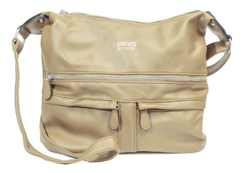 Cartera Morral Simil Cuero Bolsillos Bag Stage Su2218 Maple