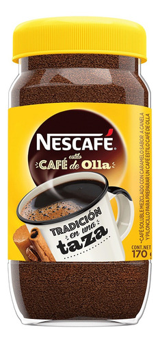 Café Instantáneo Soluble Nescafé Café De Olla Frasco 170 g