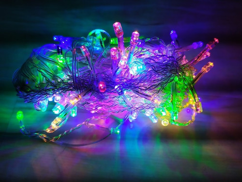 Imagem 1 de 3 de Pisca Pisca 100 Led Decoração De Natal 9 Mts 110v Colorido
