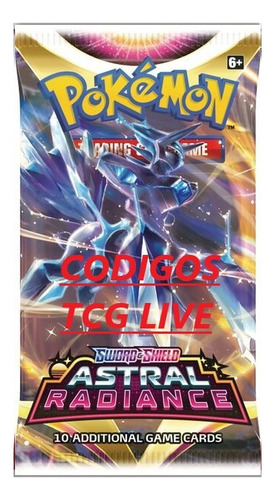 50 Codigos Sobres Resplandor Astral Pokémon Online Tcg Live