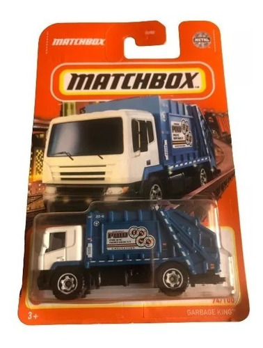Matchbox Camion De Basura Garbage King  Car Toy