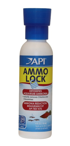 Api Ammo Lock 118ml Desintoxicante Elimina Amoniaco Acuario 