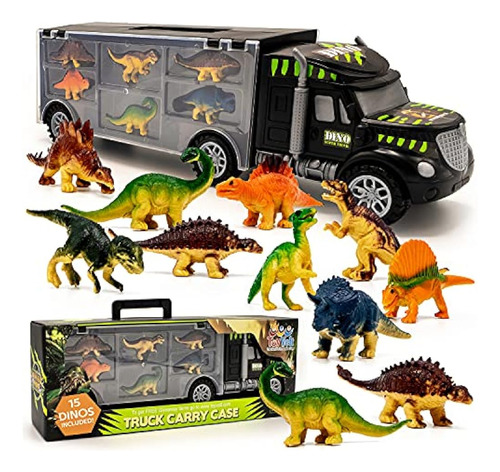 Megatoybrand Dinosaurs Transport Car Carrier Truck Toy Con J