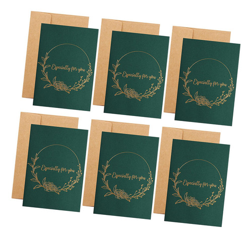 Nuevo 6 Tarjetas De Felicitación Especialmente For Usted