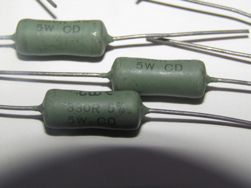( Kit C/ 50 )resistor De Fio 330r 5w 