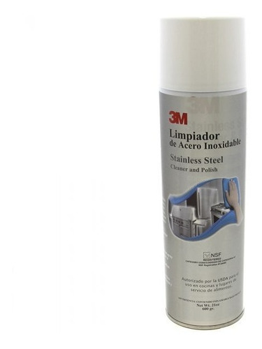 Limpiador Acero Inoxidable 3m Spray 21 Oz 600 Grs