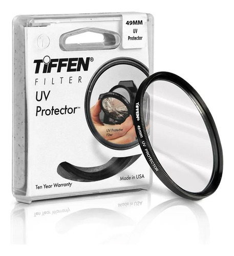 Filtro Para Objetivas Tiffen Protetor Uv 49mm Colorcore
