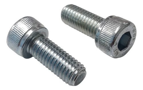 Parafuso Allen Cilíndrico M8 X 20mm Zincado Branco 50 Peças