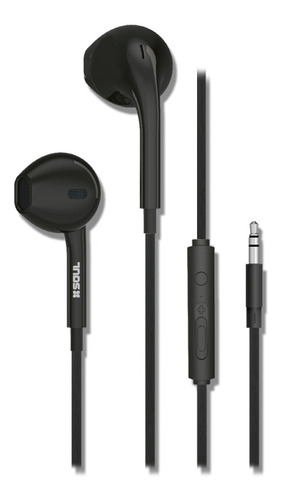 Auriculares Soul S389 Manos Libres Micrófono Celular 3.5mm Color Negro