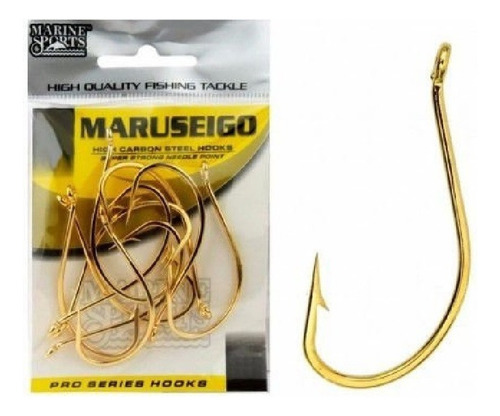 Gancho Maruseigo Gold n.º 28, 10 unidades - Marine Sports