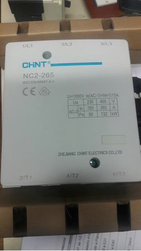 Contactor Nc2 - 265 Marca Chint 315amp Bobina 220/240 Nuevo