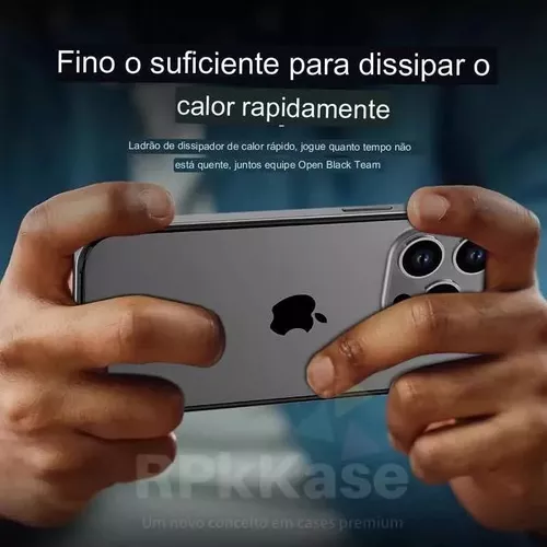 Capa de alumínio para iPhone 15 Pro, Prata