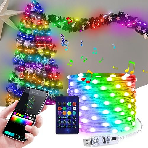 Luces De Hadas Usb Controlables De 33 Pies 100 Led, Luc...