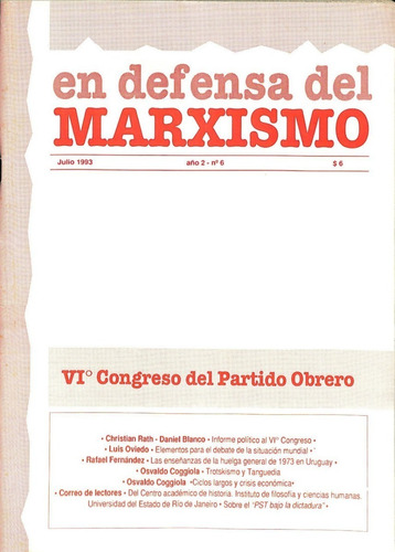 En Defensa Del Marxismo #6