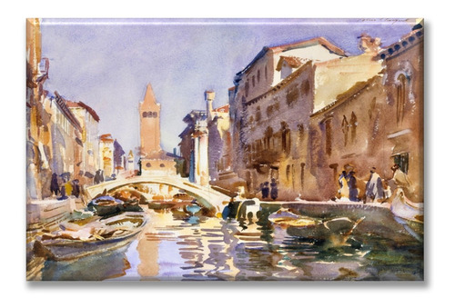 Cuadro Canva Canal Veneciano By John Singer Sargent 60*90 Cm