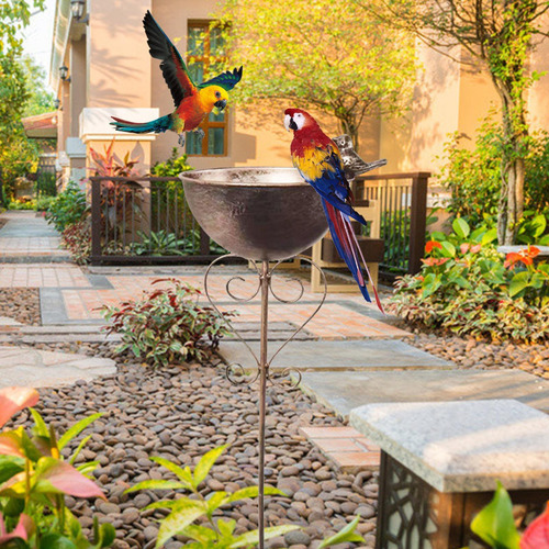 Wv Alimentador De Aves Baño De Aves Adornando Tazón Para