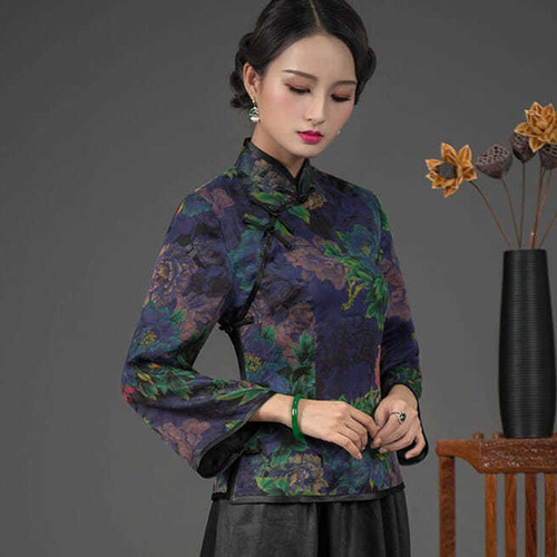 Camisa De Kung-fu Para Mujer, Talla Grande, Cheongsam, De Al