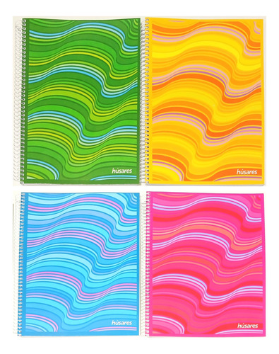 Cuaderno A5 Esquela Espiral Husares 80hjs Cuadriculado X 10u