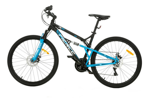 Mountain bike Fierce FM18F6SM210D  2021 R26 18" frenos de disco mecánico color negro/celeste  