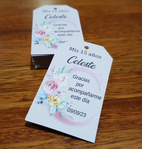 Imagen 4 de 10 de Tags Etiquetas Personalizadas Souvenirs , Etc X 10 Unidades
