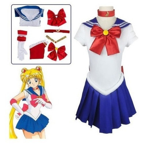 Disfraz De Cosplay Sailor Moon Tsukino Usagi Para Adulta A