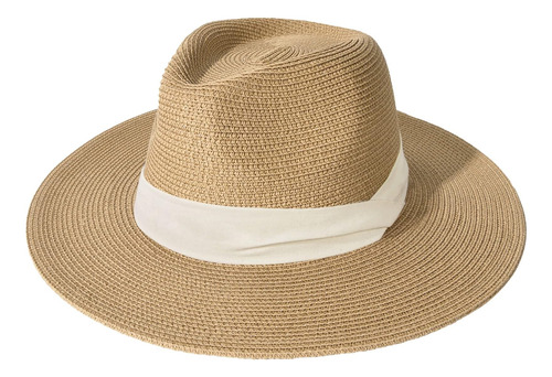 Sombrero De Panamá De Paja De Ala Ancha Para Hombre Y Mujer,