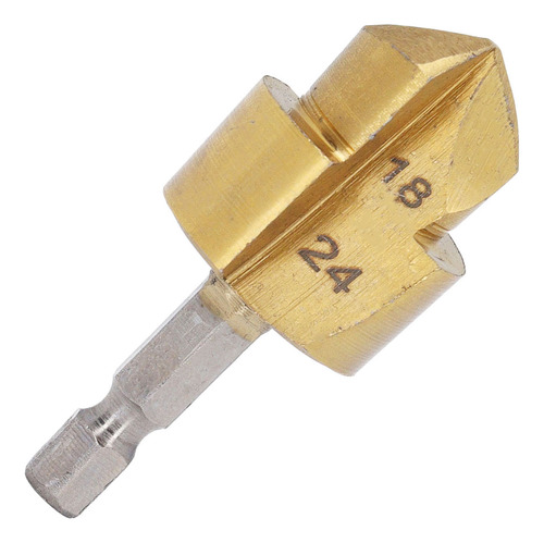 Broca Hss Con Vástago Hexagonal De 1/4 Pulgadas, Avellanado,