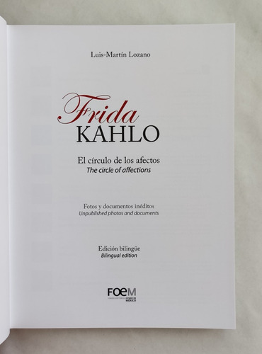 Frida Kahlo. El CĂrculo De Los Afectos (Usado)