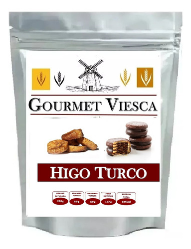 1 Kg De Higo Turco Deshidratado Con Chocolate Sin AzĂșcar