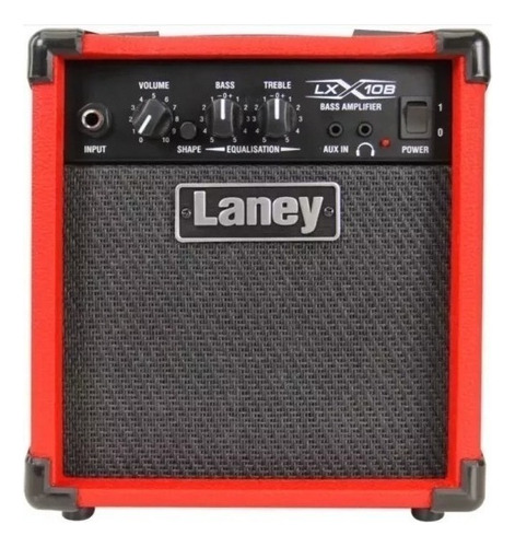 Amplificador De Bajo Laney Lx10b Combo 10w Rojo