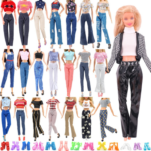 30 Piezas De Ropa De Muneca Y Accesorios Para Muneca Barbie,