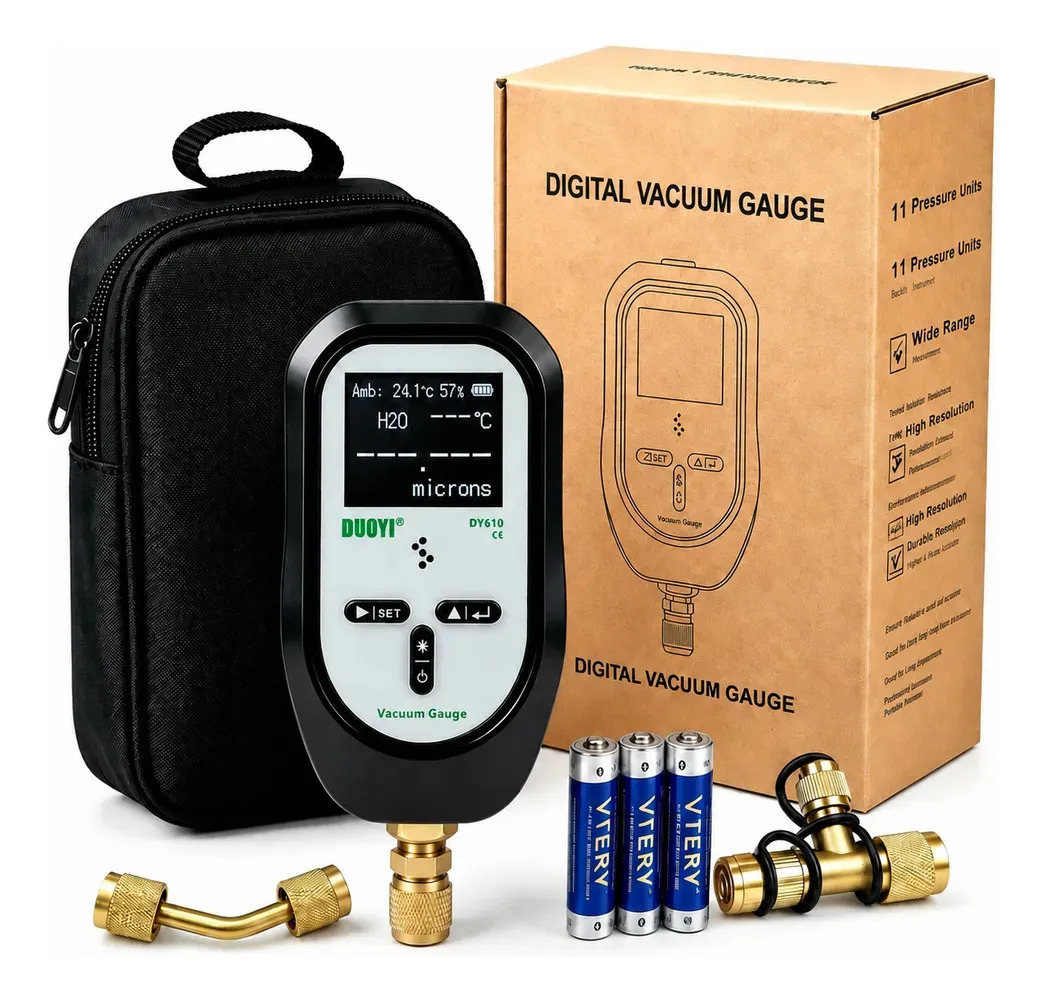 Vacuómetro Digital Duoyi DY610 para Refrigeración y Aire Acondicionado