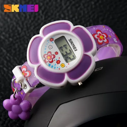 Relógio Infantil De Criança Skmei Dg1144 Digital Roxo